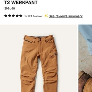 Men's T2 Werkpant Cargo in Brown